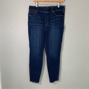 Spanx dark wash pull on‎ elastic waist skinny stretch casual denim jeans